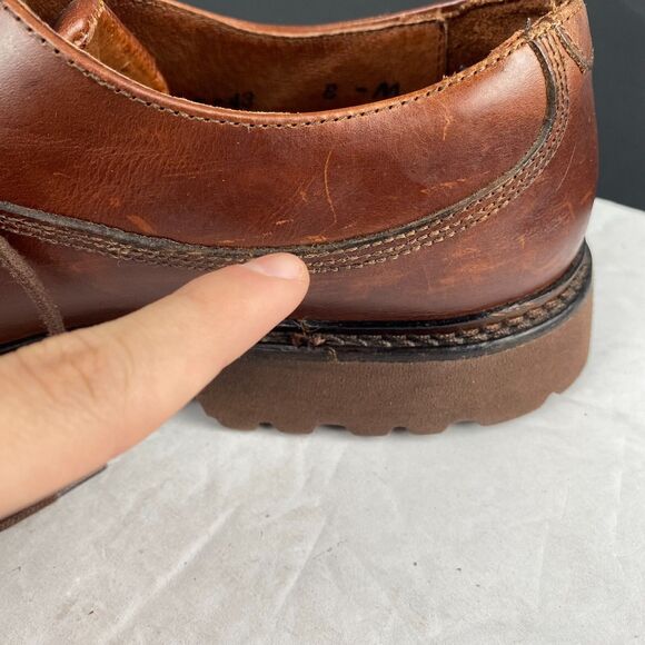 Men's Sebago Drysides Waterproof Lace up Brown Leather Oxford Shoes Size 8M - Picture 7 of 16